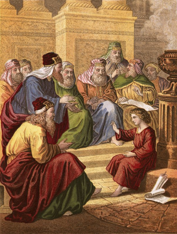 المسيح يتنازع في الهيكل بواسطة مدرسة اللغة الإنجليزية