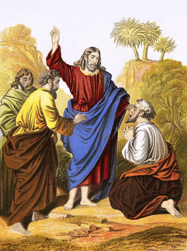 المسيح يجعل الصم يسمعون بواسطة مدرسة اللغة الإنجليزية