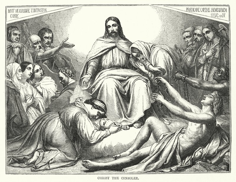 Christ the Consoler (engraving) بواسطة مدرسة اللغة الإنجليزية