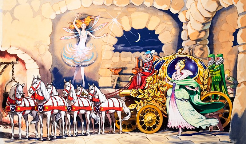Cinderella (gouache on paper) بواسطة مدرسة اللغة الإنجليزية