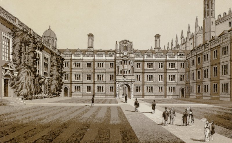 Clare College (litho) بواسطة مدرسة اللغة الإنجليزية
