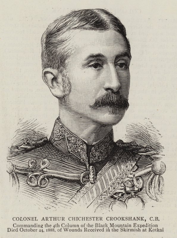 Colonel Arthur Chichester Crookshank (engraving) بواسطة مدرسة اللغة الإنجليزية