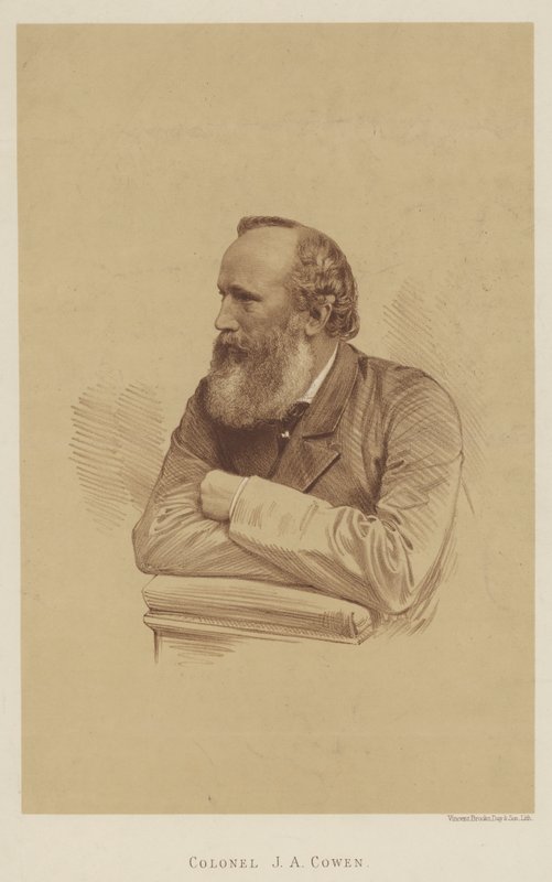 Colonel J A Cowen (litho) بواسطة مدرسة اللغة الإنجليزية