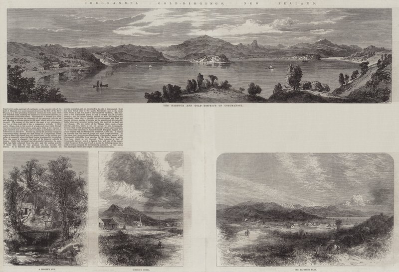 Coromandel Gold-Diggings ، نيوزيلندا (نقش) بواسطة مدرسة اللغة الإنجليزية