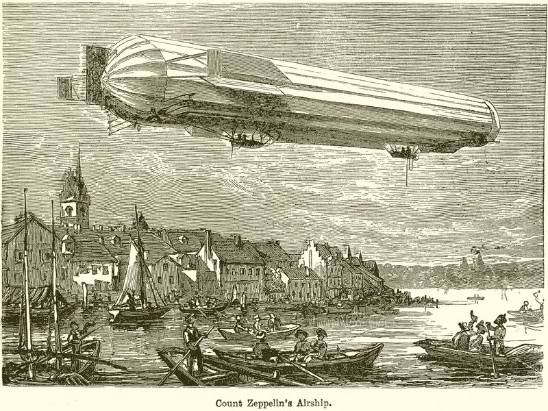 الكونت Zeppelins المنطاد بواسطة مدرسة اللغة الإنجليزية
