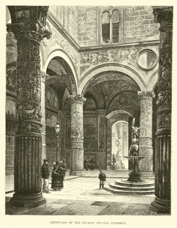 فناء Palazzo Vecchio ، فلورنسا بواسطة مدرسة اللغة الإنجليزية