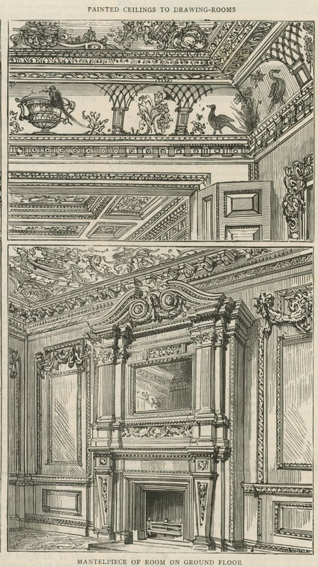 كاوفيلدز ، 30 شارع برلنغتون القديم: Mantlepiece of room on ground floor بواسطة مدرسة اللغة الإنجليزية