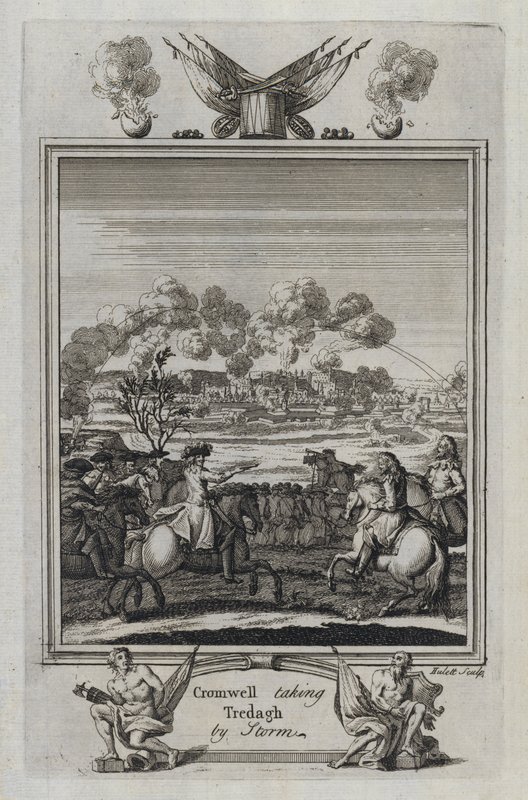 Cromwell taking Tredagh by Storm (engraving) بواسطة مدرسة اللغة الإنجليزية