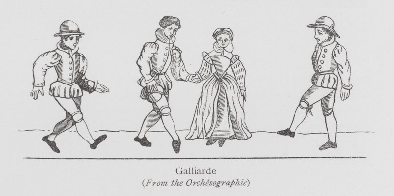 Dancing: Galliarde (litho) بواسطة مدرسة اللغة الإنجليزية
