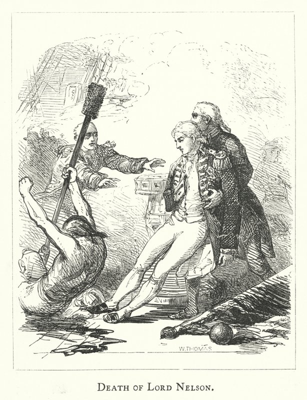 Death of Lord Nelson (engraving) بواسطة مدرسة اللغة الإنجليزية