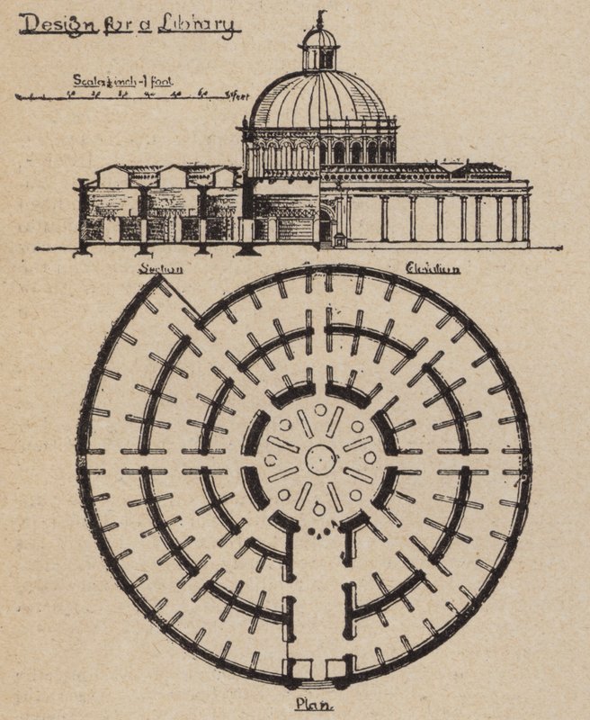 Design for an infinitely expandable library (litho) بواسطة مدرسة اللغة الإنجليزية