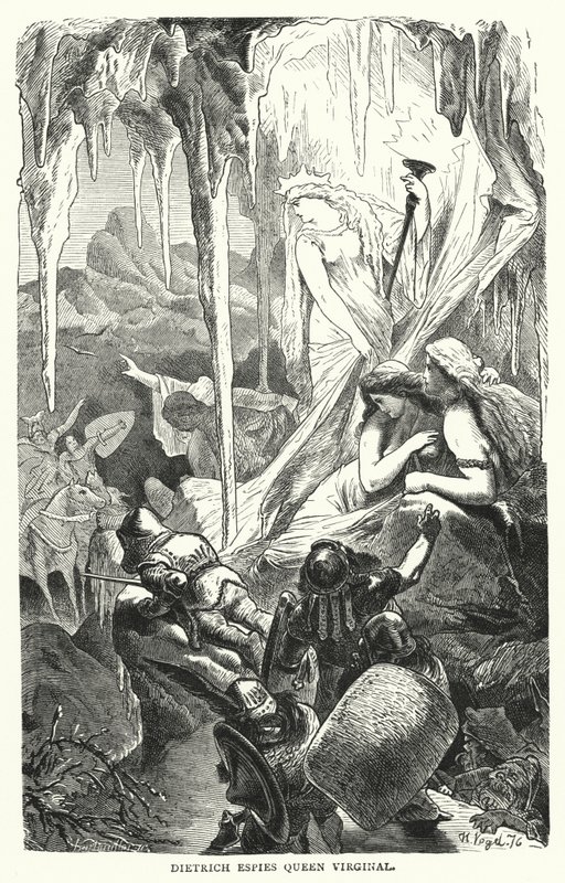Dietrich espies Queen Virginal (engraving) بواسطة مدرسة اللغة الإنجليزية