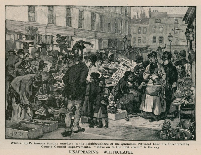 اختفاء وايت تشابل: أسواق الأحد الشهيرة في حي Quondam Petticoat Lane مهددة بتحسينات مجلس المقاطعة بواسطة مدرسة اللغة الإنجليزية