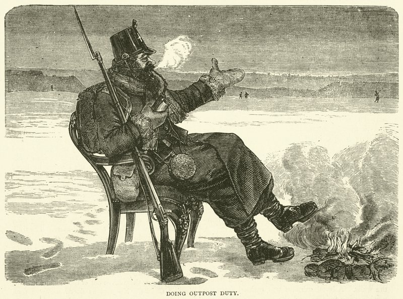 القيام بمهمة البؤرة الاستيطانية ، ديسمبر 1870 بواسطة مدرسة اللغة الإنجليزية