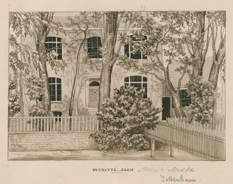 Ducketts Farm House ، توتنهام ، لندن (مرحاض على ورق) بواسطة مدرسة اللغة الإنجليزية