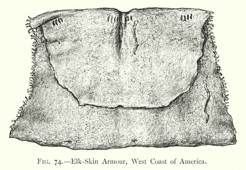 Elk-Skin Armor ، الساحل الغربي لأمريكا (ليثو) بواسطة مدرسة اللغة الإنجليزية