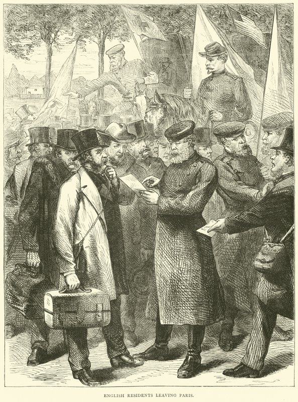 سكان إنجلترا يغادرون باريس ، أكتوبر 1870 بواسطة مدرسة اللغة الإنجليزية