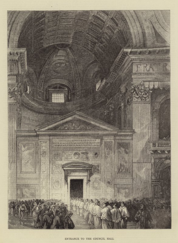 Entrance to the Council Hall (engraving) بواسطة مدرسة اللغة الإنجليزية