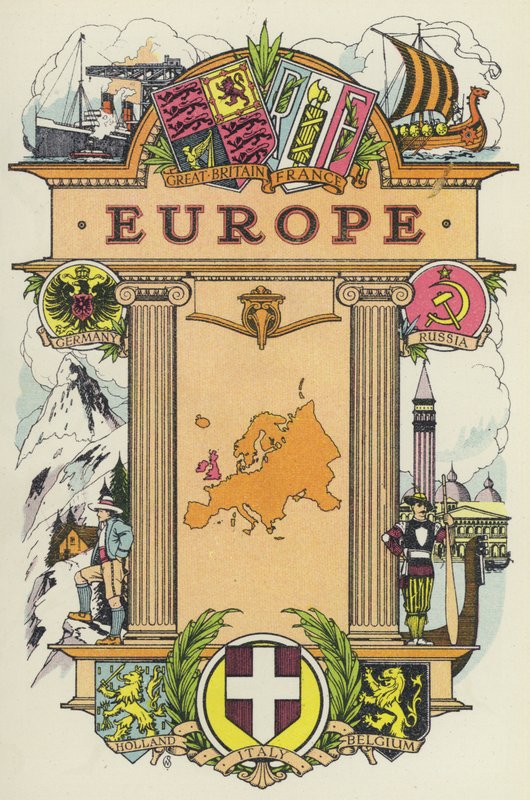 Europe (colour litho) بواسطة مدرسة اللغة الإنجليزية