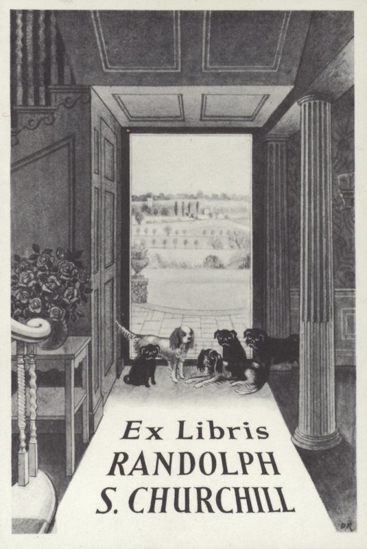 Ex Libris Randolph S Churchill بواسطة مدرسة اللغة الإنجليزية