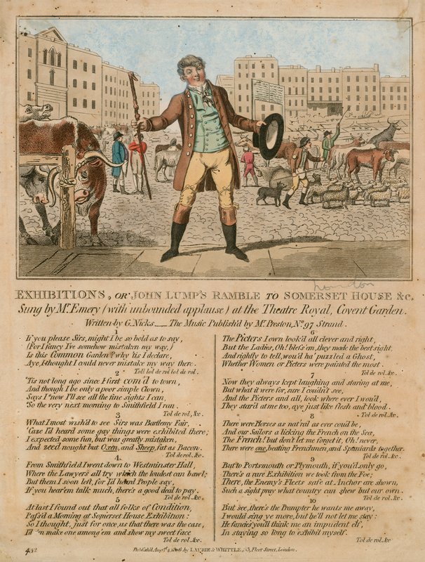 المعارض ، أو John Lumps Ramble إلى Somerset House ، إلخ بواسطة مدرسة اللغة الإنجليزية