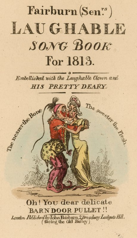 كتاب Fairburn للمسنين المضحكين كتاب أغاني لعام 1813 بواسطة مدرسة اللغة الإنجليزية