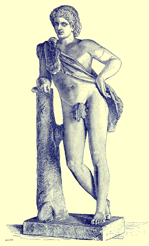 Faun of Praxiteles ، رسم توضيحي من تاريخ روما بواسطة فيكتور دوروي ، نشر عام 1884 (صورة محسنة رقميًا) بواسطة مدرسة اللغة الإنجليزية