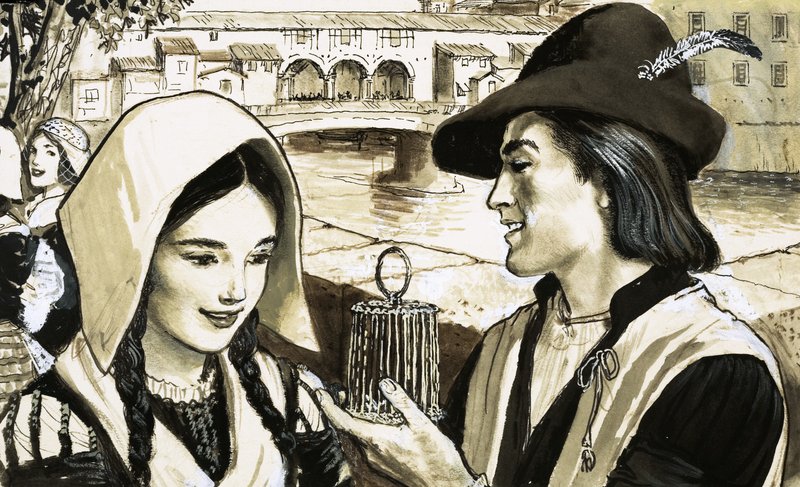 مشهد فلورنسي بواسطة مدرسة اللغة الإنجليزية
