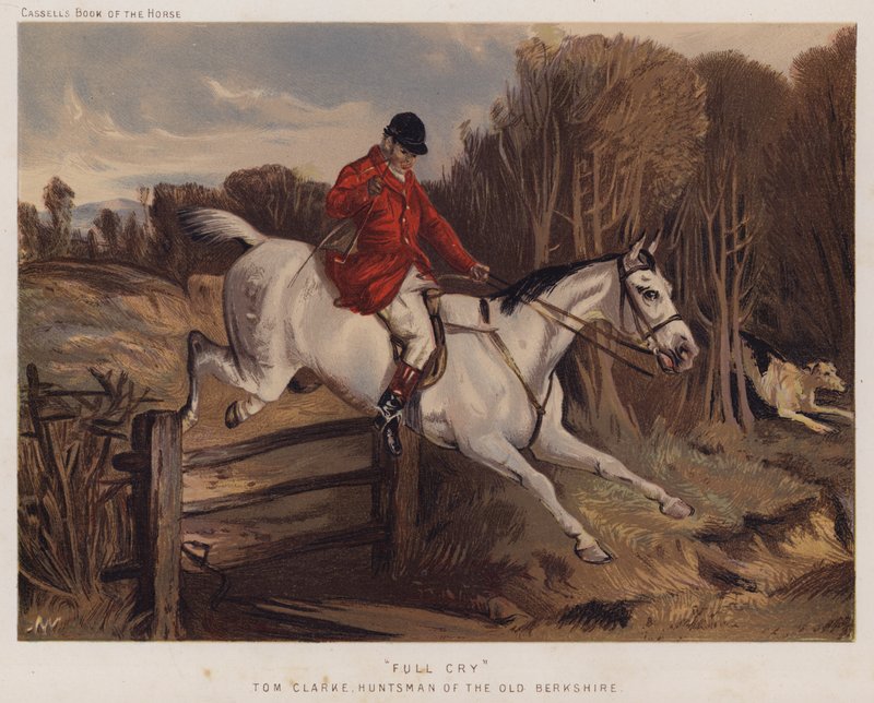 "صرخة كاملة" توم كلارك ، Huntsman of the Old Berkshire بواسطة مدرسة اللغة الإنجليزية