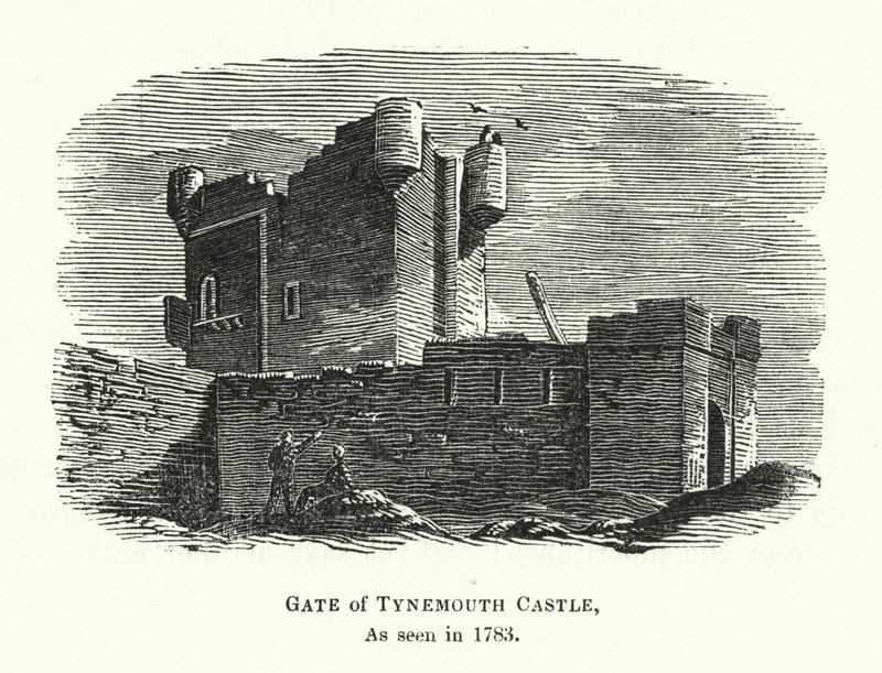 Gate of Tynemouth Castle, as seen in 1783 (engraving) بواسطة مدرسة اللغة الإنجليزية