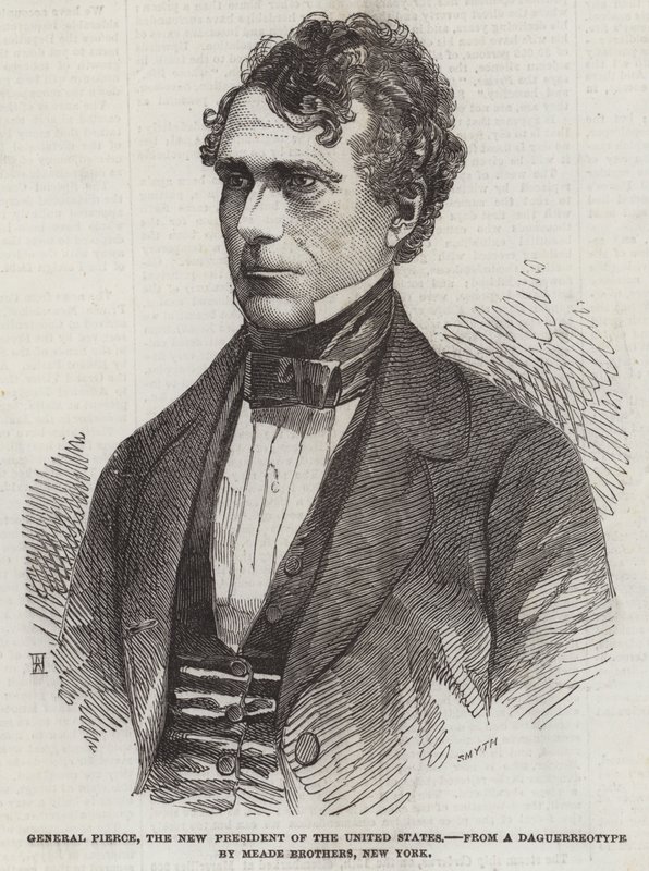 General Pierce, the New President of the United States (engraving) بواسطة مدرسة اللغة الإنجليزية