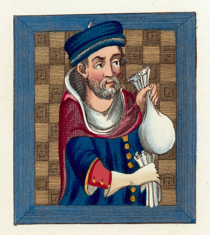 Geoffry De Lucy (coloured engraving) بواسطة مدرسة اللغة الإنجليزية