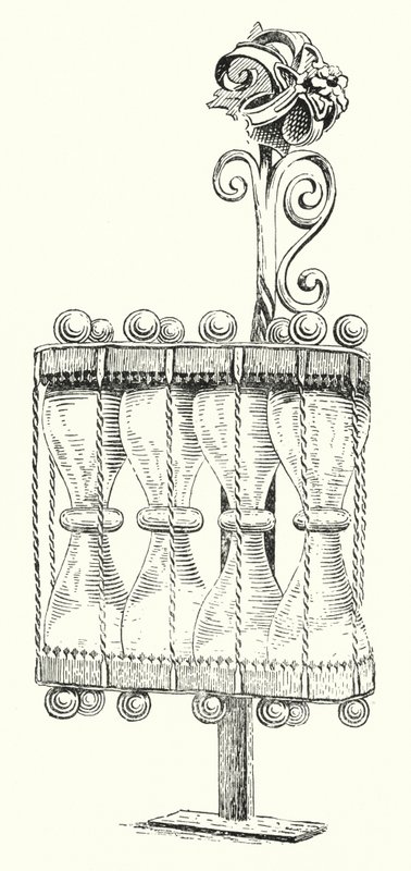 German sixteenth century hour glass (engraving) بواسطة مدرسة اللغة الإنجليزية