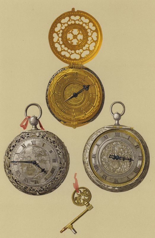 Gilt Clock-Watch، Silver Alarum Clock-Watch بواسطة مدرسة اللغة الإنجليزية