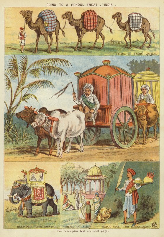 الذهاب إلى علاج المدرسة ، الهند (Chromolitho) بواسطة مدرسة اللغة الإنجليزية