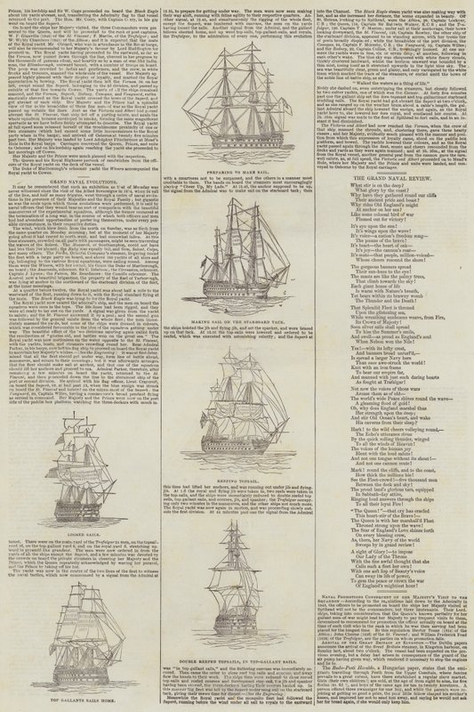 Grand Naval Evolutions (engraving) بواسطة مدرسة اللغة الإنجليزية