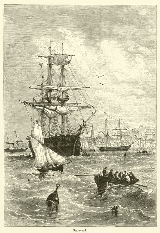 Gravesend (نقش) بواسطة مدرسة اللغة الإنجليزية