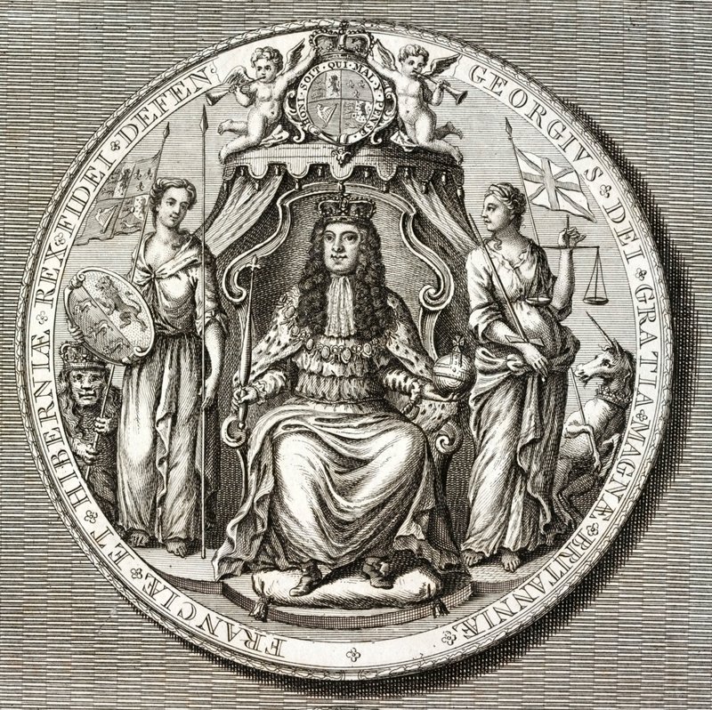 Great Seal of King George I بواسطة مدرسة اللغة الإنجليزية