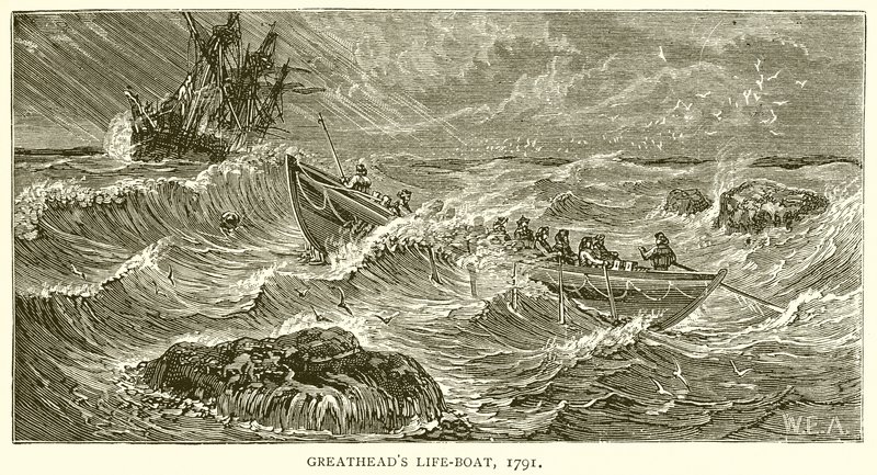 Greatheads Life-Boat ، 1791 بواسطة مدرسة اللغة الإنجليزية
