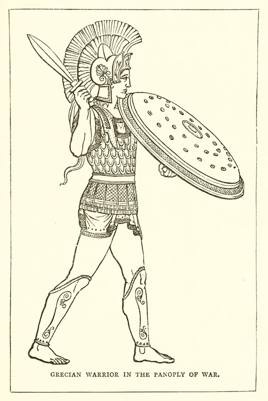 المحارب الإغريقي في Panoply of War بواسطة مدرسة اللغة الإنجليزية