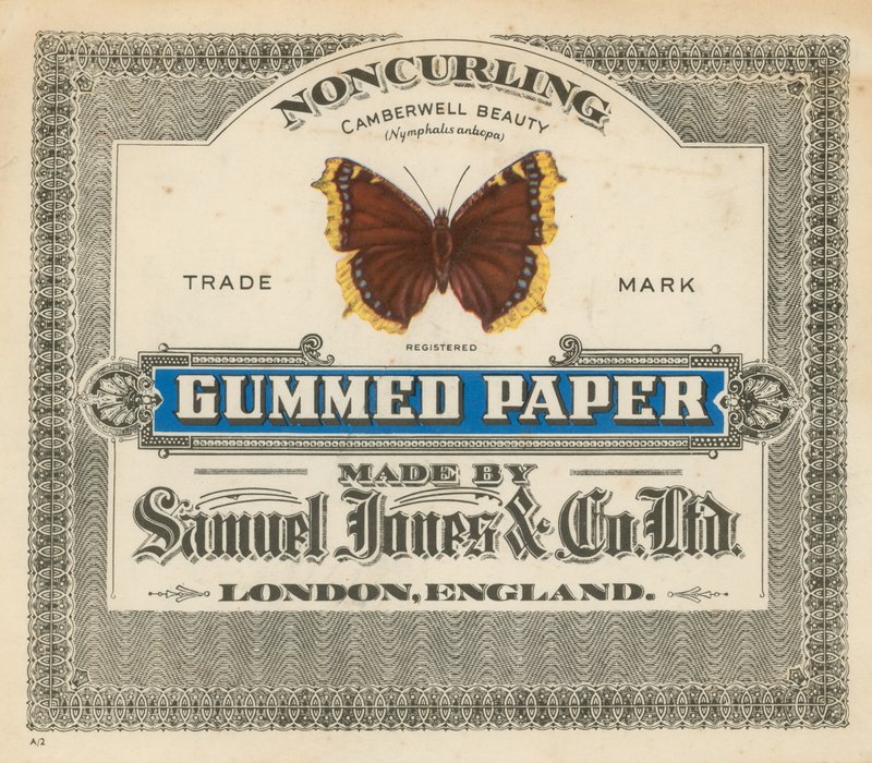 Gummed Paper ، من إنتاج Samuel Samuel & Co Ltd ، لندن بواسطة مدرسة اللغة الإنجليزية