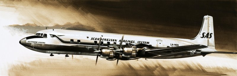Guttorm Viking و Scandinavian DC-7C بواسطة مدرسة اللغة الإنجليزية
