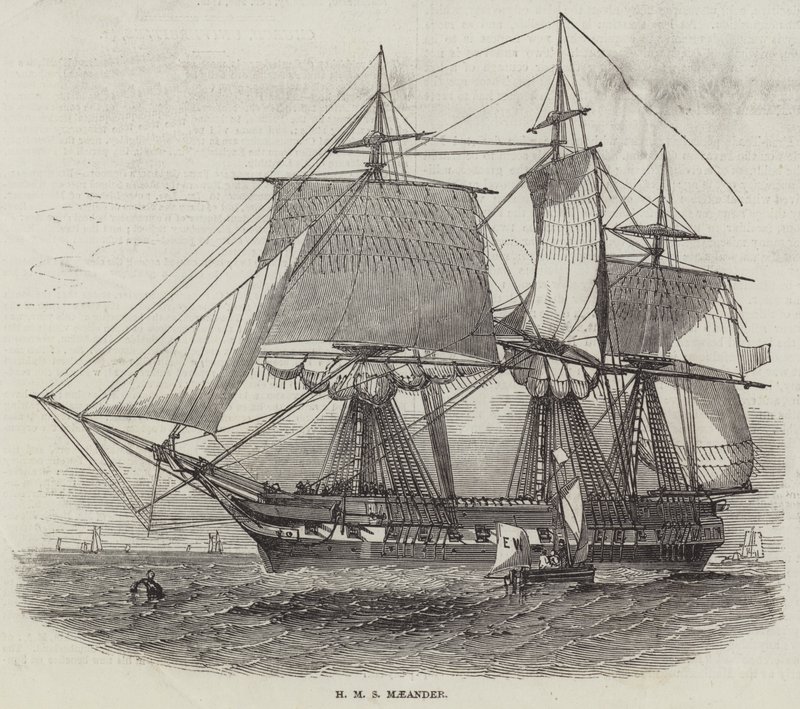 HMS Maeander (نقش) بواسطة مدرسة اللغة الإنجليزية