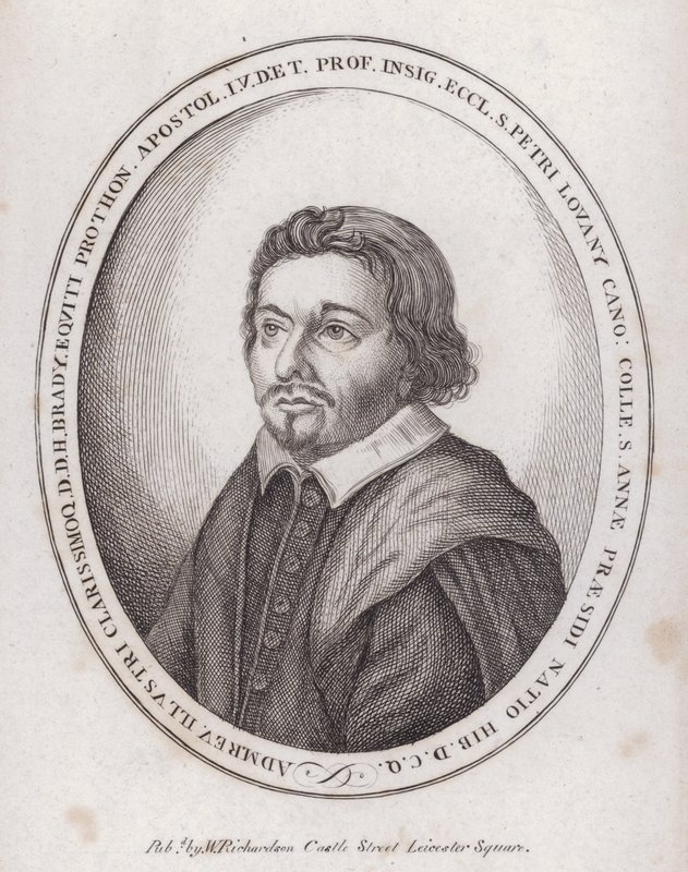 H Brady, English publisher of a book on canon law in the late 17th Century (engraving) بواسطة مدرسة اللغة الإنجليزية