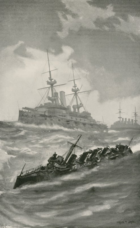 HMS Mars و Terrible و Dragon Cruising في القناة الإنجليزية بواسطة مدرسة اللغة الإنجليزية