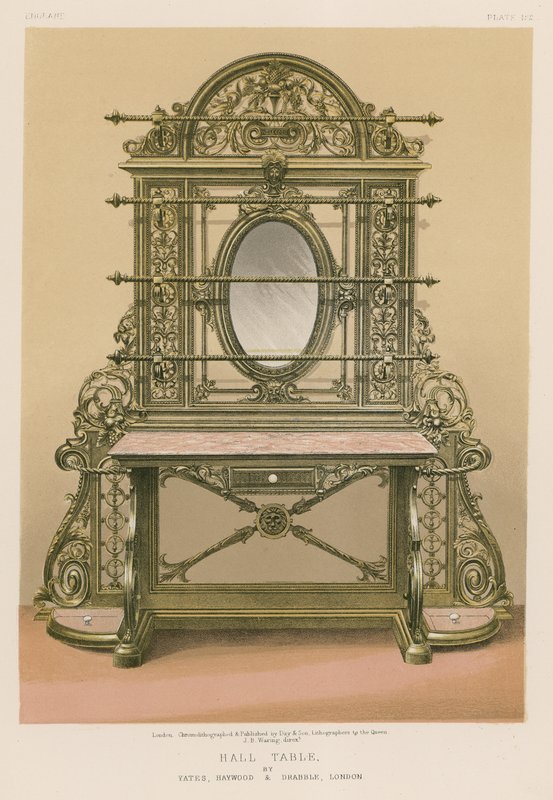 Hall Table بواسطة Yates و Haywood and Drabble ، لندن بواسطة مدرسة اللغة الإنجليزية