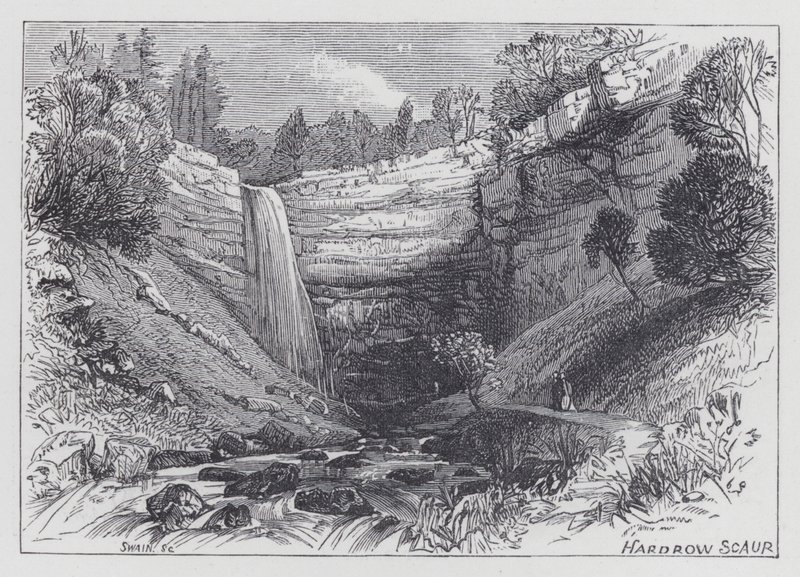 Hardrow Scaur (engraving) بواسطة مدرسة اللغة الإنجليزية
