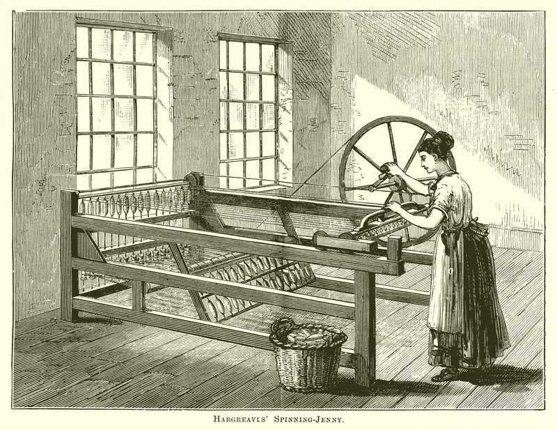 Hargreaves Spinning-Jenny بواسطة مدرسة اللغة الإنجليزية