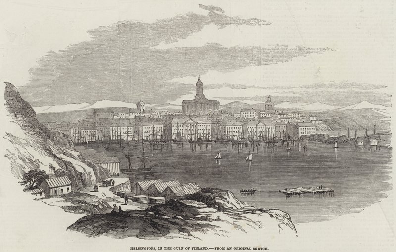 Helsingfors, in the Gulf of Finland (engraving) بواسطة مدرسة اللغة الإنجليزية