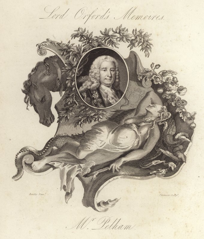 Henry Pelham, British Whig politician and Prime Minister (engraving) بواسطة مدرسة اللغة الإنجليزية